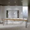 Uitschuifbare consoletafel 90x40-300cm houten eettafel Ghibli Eik Kortingen