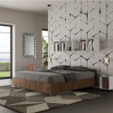Tweepersoonsbed met opbergruimte 160x190cm walnotenhout Nuamo Noix Aanbieding