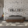 Tweepersoonsbed met opbergruimte 160x190cm walnotenhout Nuamo Noix Korting