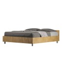 Houten tweepersoonsbed met opbergruimte 160x190cm Nuamo Oak Aanbod