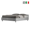 Grijs tweepersoonsbed 160x190cm met opbergruimte Nuamo Concrete Verkoop