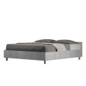Grijs tweepersoonsbed 160x190cm met opbergruimte Nuamo Concrete Aanbod