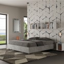 Grijs tweepersoonsbed 160x190cm met opbergruimte Nuamo Concrete Aanbieding