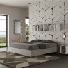 Grijs tweepersoonsbed 160x190cm met opbergruimte Nuamo Concrete Aanbieding