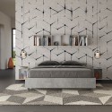 Grijs tweepersoonsbed 160x190cm met opbergruimte Nuamo Concrete Korting