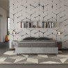 Grijs tweepersoonsbed 160x190cm met opbergruimte Nuamo Concrete Korting