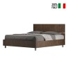 Tweepersoons bed met opbergruimte 160x190cm in walnoothout Demas Noix Verkoop