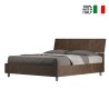 Tweepersoons bed met opbergruimte 160x190cm in walnoothout Demas Nod Noix Verkoop