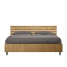 Tweepersoons houten bed met containerlatten 160x190cm Ankel Oak