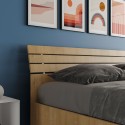Moderne houten opbergruimte tweepersoonsbed 160x190cm Ankel Nod Oak Korting
