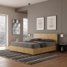 Houten tweepersoonsbed 160x190cm, rechte lattenbodem en hoofdbord Demas D Oak Korting