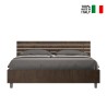 Tweepersoons bed walnoothout lattenbodem rechte hoofdbord 160x190cm Ankel D Noix Verkoop