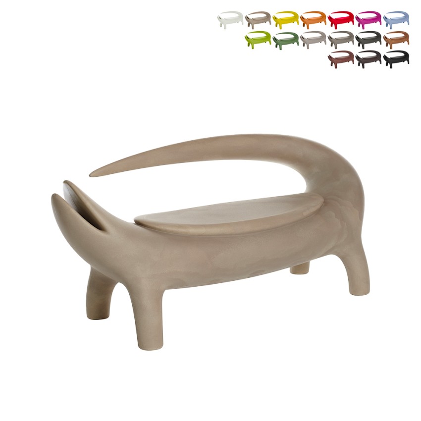 Big Kroko Etnische Designbank voor Binnen en Buiten Aanbod Big Kroko Etnische Designbank voor Binnen en Buiten Aanbod