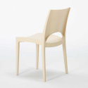 Ronde salontafel wit 70x70 cm met stalen onderstel en 2 gekleurde stoelen Paris Long Island 
