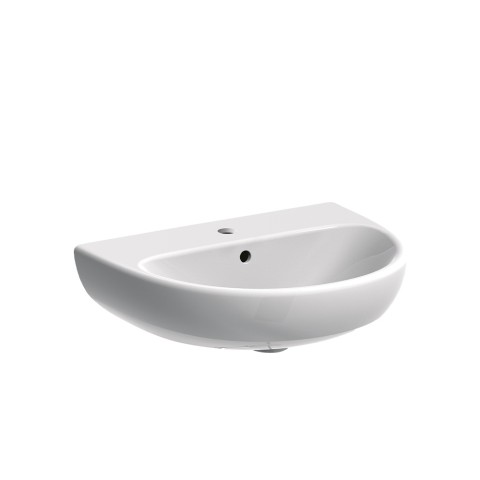 Hangende keramische wastafel 60cm voor badkamer 1 en 3 gaten Geberit Selnova Aanbieding