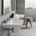 Wastafel hangend 55cm keramisch badkamer sanitair Geberit Selnova Verkoop