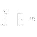 Kolom voor hangende wastafel h72cm moderne badkamerdesign Geberit Selnova Verkoop