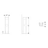Kolom voor hangende wastafel h72cm moderne badkamerdesign Geberit Selnova Verkoop