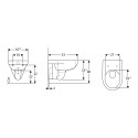 Hangend toilet met ingebouwde spoelbak Geberit Selnova badkamer sanitair Aanbod