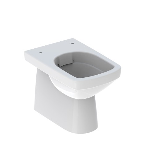 Staand toilet met verticale of horizontale afvoer Rimfree sanitair Geberit Selnova Aanbieding