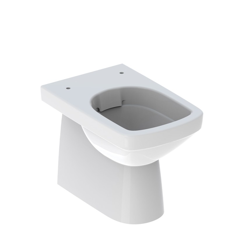 Staand toilet met verticale of horizontale afvoer Rimfree sanitair Geberit Selnova Aanbieding