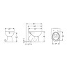 Watercloset staand toilet met verticale afvoer sanitair Geberit Selnova Aanbod