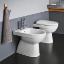 Vrijstaand bidet van keramiek voor badkamer met verborgen bevestiging Geberit Selnova Verkoop