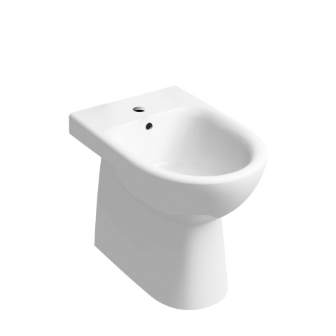 Vrijstaande bidet tegen de muur, keramiek sanitair badkamer Geberit Selnova Aanbieding