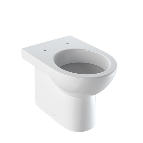 Geberit Selnova staande toiletpot met horizontale en verticale afvoer, randloze closetset Aanbieding