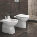 Geberit Selnova staande toiletpot met horizontale en verticale afvoer, randloze closetset Verkoop