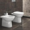 Geberit Selnova staande toiletpot met horizontale en verticale afvoer, randloze closetset Verkoop