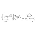 Vrijstaand bidet filomuro modern keramiek badkamer sanitair Zentrum VitrA Aanbod