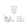 Staand toilet keramisch wandafvoer sanitair S20 VitrA Aanbod