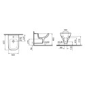 Hangend bidet in keramiek met eengreepskranen S20 VitrA sanitair Aanbod