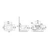 Hangend keramisch toilet River wandtoilet badkamer sanitair Verkoop