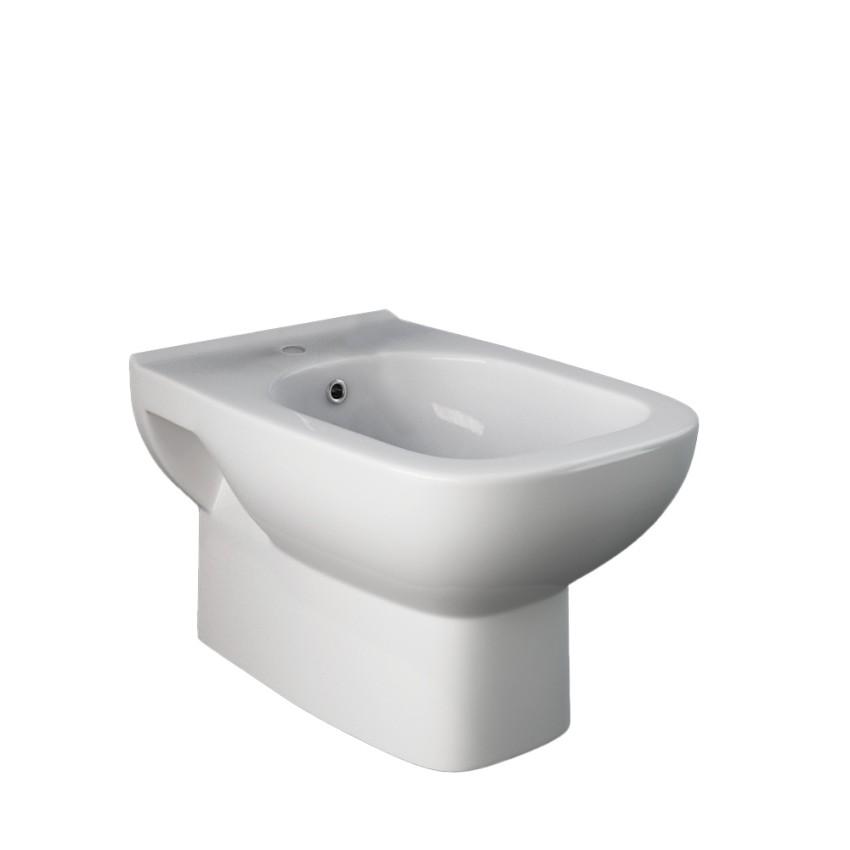 Hangend keramisch bidet met eenhendel wastafelkraan River badkamer sanitair Aanbieding Hangend keramisch bidet met eenhendel wastafelkraan River badkamer sanitair Aanbieding