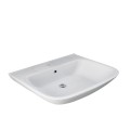 Hangende wastafel keramiek 65cm sanitair River Aanbieding