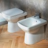 Staand toilet met verticale of horizontale afvoer Rimfree sanitair Geberit Selnova Verkoop