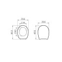 Witte toiletbril zitting toiletdeksel WC sanitair Normus VitrA Catalogus