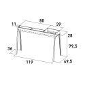 Fornacella Canalina Houtskoolgrill voor Arrosticini met Paratiaset Torino 80+40 Plus Aanbod