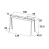 Fornacella Canalina Grill voor Arrosticini op Houtskool met Kit Paratia Torino 100+40 Plus Aanbod