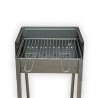 Draagbare Houtskoolbarbecue van IJzer met Grill 40x30 Vesuvio Korting