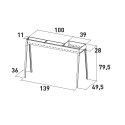 Houtskoolgrill Fornacella Canalina Milano 100+40 voor Arrosticini en Spiesjes Aanbod