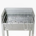 Draagbare Houtskoolbarbecue van IJzer met Grill 40x30 Stromboli Korting
