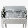 Draagbare Houtskoolbarbecue van IJzer met Grill 40x30 Stromboli Korting
