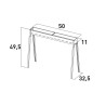 Houtskoolgrill Fornacella canalina voor spiesen en arrosticini Torino 50 Voorraad