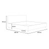 Antea Tweepersoonsbed met Opbergbox Modern Design 200x210 