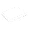 Tweepersoonsmatras 200x200 cm Anatomisch Memory Foam, Afneembare Hoes, 24 cm Dik Korting