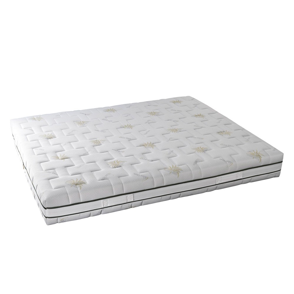 Tweepersoonsmatras 200x200 cm Anatomisch Memory Foam, Afneembare Hoes, 24 cm Dik