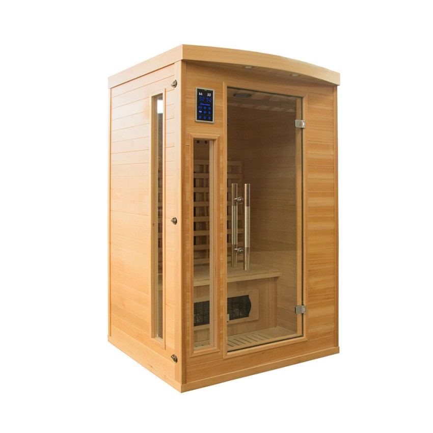 aanklager pijpleiding Bedrijfsomschrijving Apollon 2 home Finse 2-zits infrarood sauna van kwartshout
